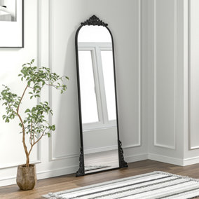 Arched Shatter Proof Glass Framed Mirror W 800 x H 1800 mm