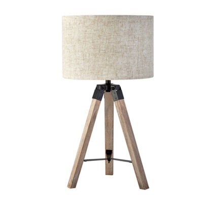 Archer Wood Hallway Bedside Room Décor Night Lamp Table Lamp