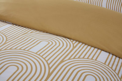 Arches Geometric Polycotton Duvet Set With Pillowcase - 3