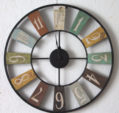Archie Metal Clock Industrial Style