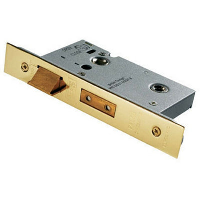 Architectural Tubular Locking Bathroom Door Latch 76mm Stainless Brass ...