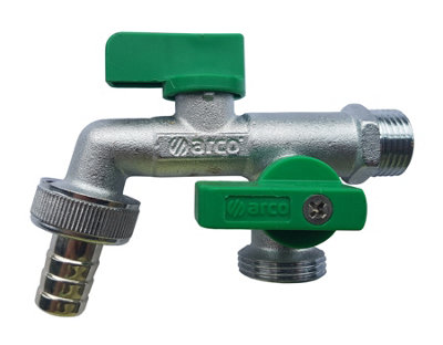 Arco 1/2x3/4x3/4 Inch Double Duo Outlet Garden Outside Outdoor Bib Tap Valve