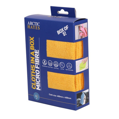 Arctic Hayes MFCBOX5 Multi-purpose Microfibre Cleaning Cloths Box 0f 5