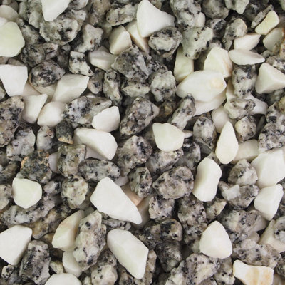 Arctic Silver 20mm Decorative Garden Aggregates Borders Paths Driveways Yards Landscaping 800kg