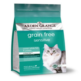 Arden Grange Grain Free Cat Sensitive Fresh Fish & Potato 2kg