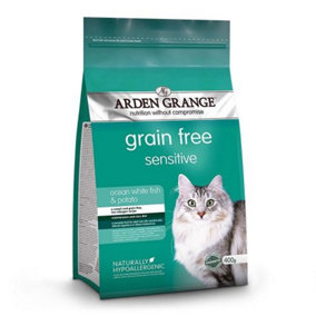 Arden Grange Grain Free Cat Sensitive Fresh Fish & Potato 400g - Pack of 6