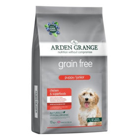 Arden Grange Grain Free Puppy/Junior Chicken & Superfoods 12kg