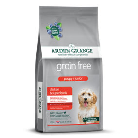 Arden Grange Grain Free Puppy/Junior Chicken & Superfoods 2kg