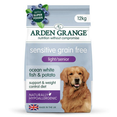 Arden Grange Sensitive Light/Senior Ocean White Fish & Potato 12kg