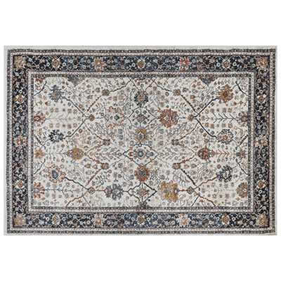 Area Rug 160 x 230 cm Beige and Blue ARATES