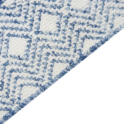 Area Rug 160 x 230 cm Blue and White KAWAS