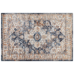 Area Rug 200 x 300 cm Beige and Blue DVIN