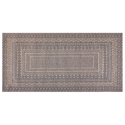 Area Rug 80 x 150 cm Beige and Grey BAGLAR