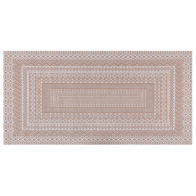 Area Rug 80 x 150 cm Beige and White BAGLAR