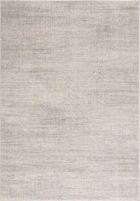 Area Rug Abstract Design in Cream and Grey Non-shedding Short Pile Living Room Rugs 3800CG