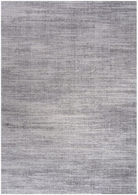 Area Rug Abstract Design in Grey Non-shedding Short Pile Living Room Rugs 3800G