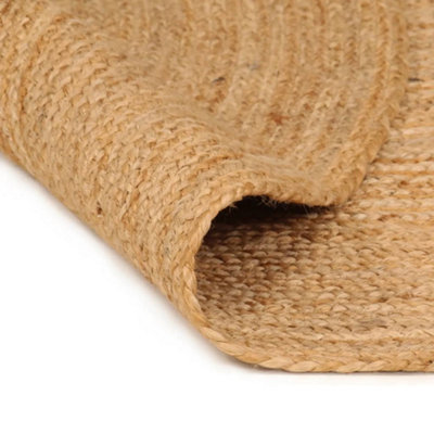 Area Rug Braided Jute 240 cm Round - 3