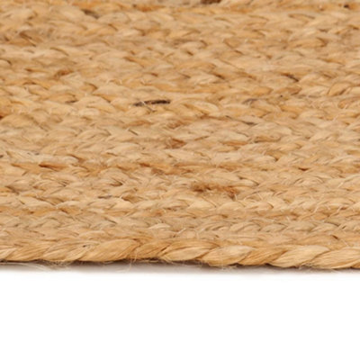 Area Rug Braided Jute 240 cm Round - 4