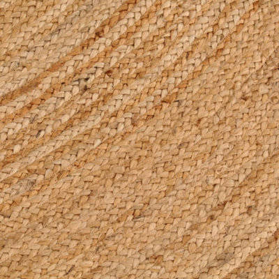 Area Rug Braided Jute 240 cm Round - 5