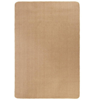 Area Rug Jute with Latex Backing 80x160 cm Natural