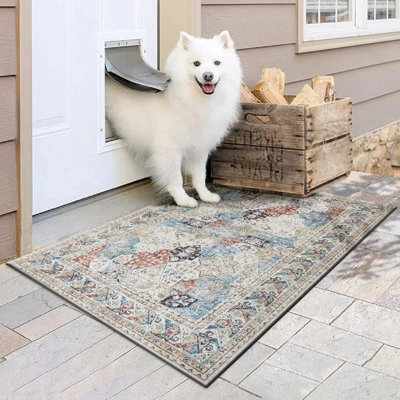 Area Rugs 40x60 cm Coastal Cashmere Style Soft Short Pile Vintage Rug ...