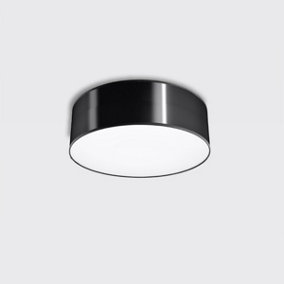 Arena Polyvinyl Chloride (Pvc) Black 1 Light Classic Ceiling Light