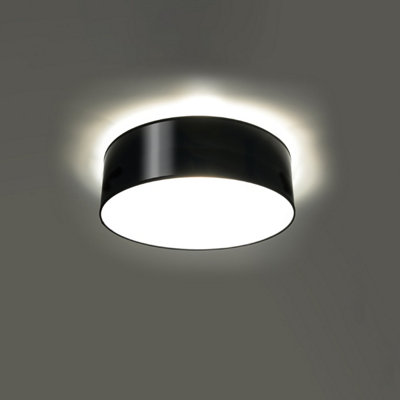 Arena Polyvinyl Chloride (Pvc) Black 1 Light Classic Ceiling Light
