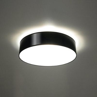 Arena Polyvinyl Chloride (Pvc) Black 3 Light Classic Ceiling Light