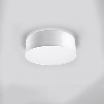 Arena Polyvinyl Chloride (Pvc) White 1 Light Classic Ceiling Light