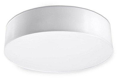 Arena Polyvinyl Chloride (Pvc) White 3 Light Classic Ceiling Light