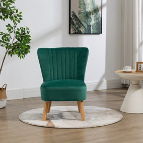 Arezza Velvet Accent Chair - Green