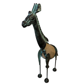 arge Giraffe Garden Sculpture Ornament Statue Metal Decoration Animal Safari
