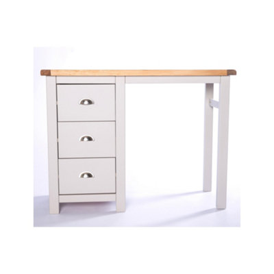 Argenta 3 Drawer Desk - Dressing Table Chrome Cup Handle