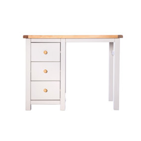 Argenta 3 Drawer Desk - Dressing Table Wood Knob