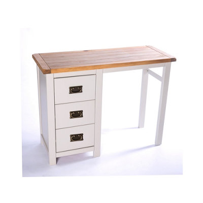 Argenta 3 Drawer Dressing Table Set Brass Drop Handle