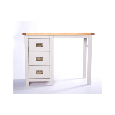 Argenta 3 Drawer Dressing Table Set Brass Drop Handle