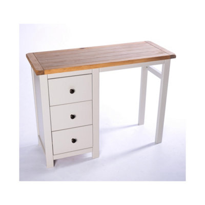 Argenta 3 Drawer Dressing Table Set Brass Knob