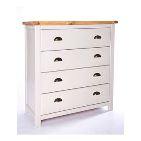 Argenta 4 Drawer Chest of Drawers Brass Cup Handle