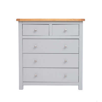 Argenta 5 Drawer Chest of Drawers Chrome Knob