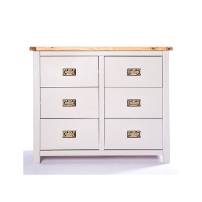 Argenta 6 Drawer Chest of Drawers Bras Drop Handle