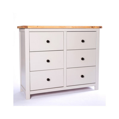 Argenta 6 Drawer Chest of Drawers Brass Knob