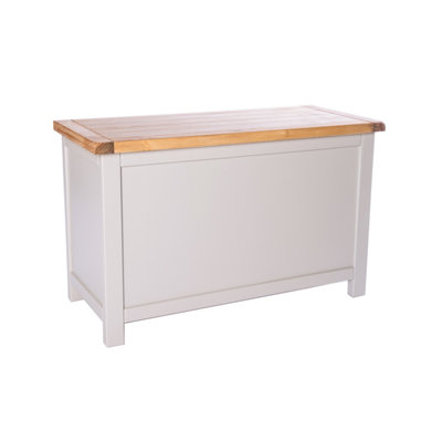 Argenta Light Grey Blanket Box Ottoman DIY at B&Q