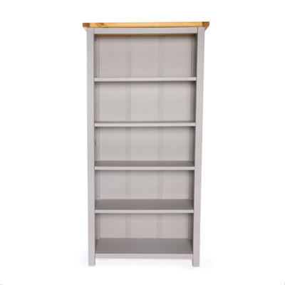 Argenta Light Grey Bookcase 180x90x30cm