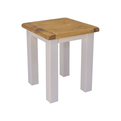 Argenta Stool - Side Table Light Grey H47 W40 D40cm