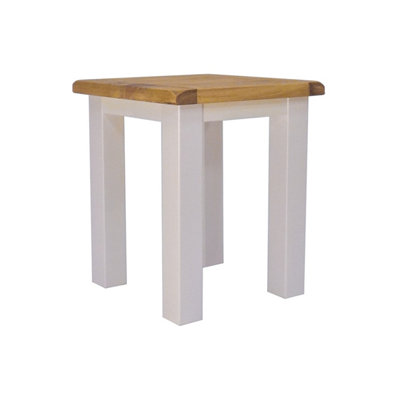 Argenta Stool - Side Table Light Grey H47 W40 D40cm