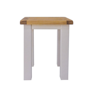 Argenta Stool - Side Table Light Grey H47 W40 D40cm