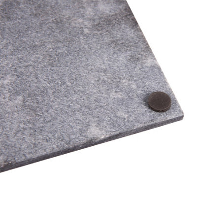 12x Linea Square Slate Placemats 33cm Natural Dining Table Place Mats Set | UK