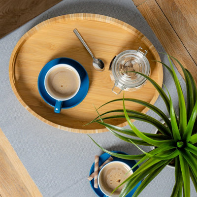 Argon Tableware 12pc Coloured Cappuccino Cup & Saucer Set - 250ml ...