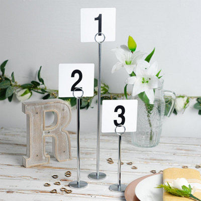 Argon Tableware 12x Table Number Card Holders - 30cm - Place Card ...