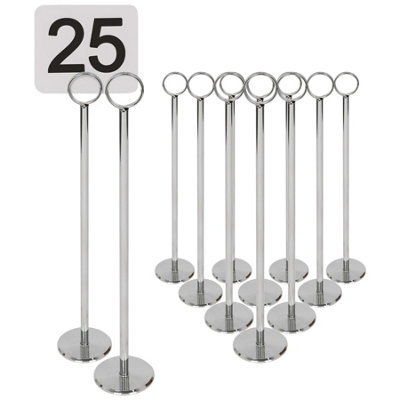 Argon Tableware 25 Table Numbers with 30cm Holders - Place Cards ...